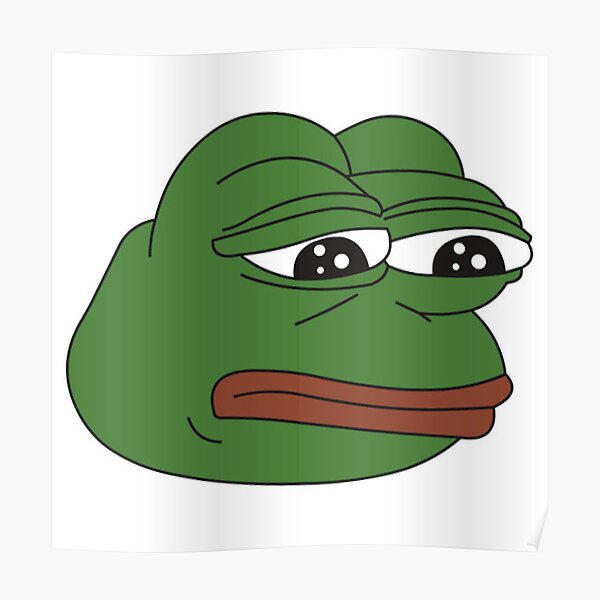 Sad Pepe Frog Posters | Redbubble
