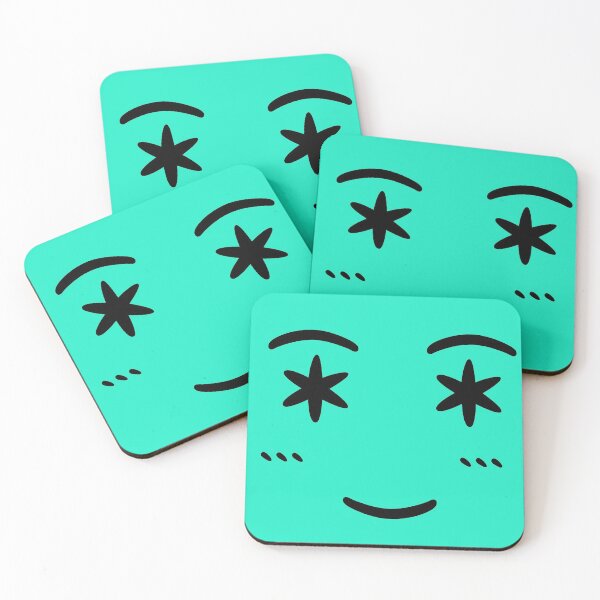 Item preview, CUTE BLUSH EMOJI FACE [GREEN] designed and sold by Suazankate.