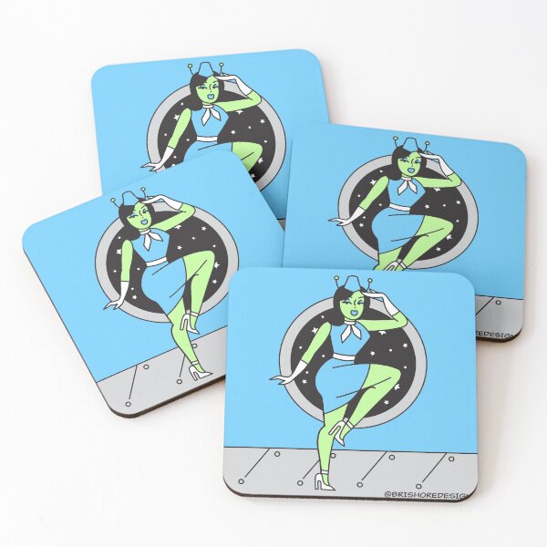 Item preview, Pinup Alien Flight Attendant designed and sold by brianarells.