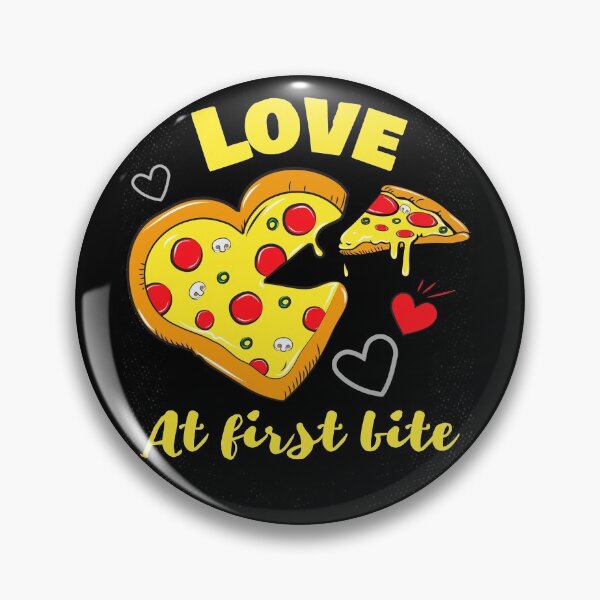Item preview, Love At First Bite | Cute Heart-Shaped Pizza Illustration designed and sold by MAS-S.