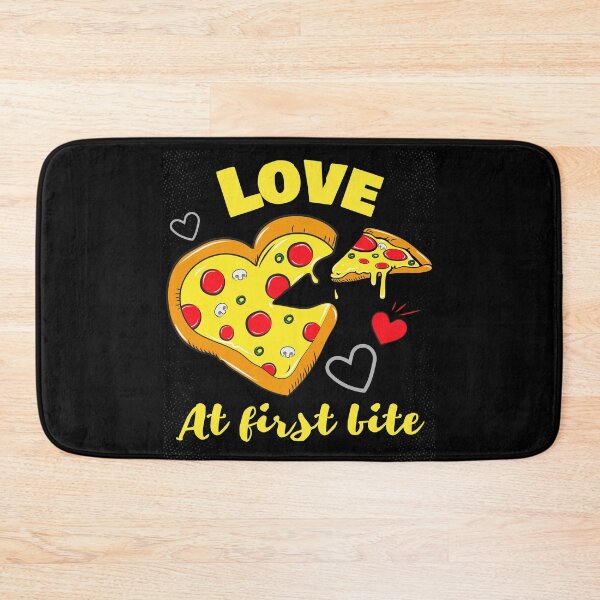 Item preview, Love At First Bite | Cute Heart-Shaped Pizza Illustration designed and sold by MAS-S.