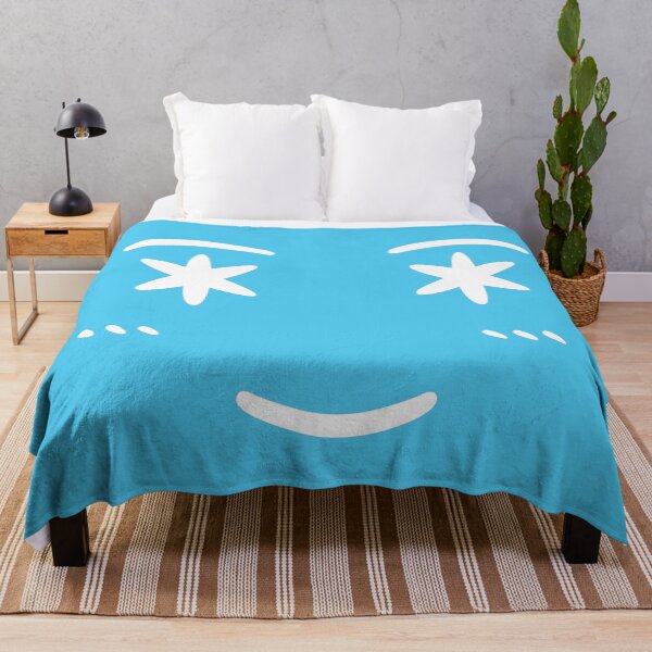 Item preview, CUTE BLUSH EMOJI FACE [BLUE] designed and sold by Suazankate.