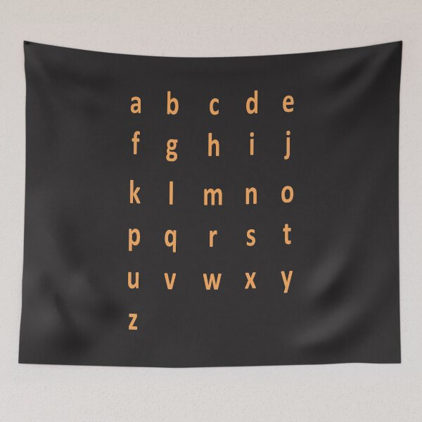 Item preview, complete alphabet - orange designed and sold by ZiphGames.