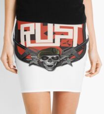 Rust Custom Logo Mini Skirt