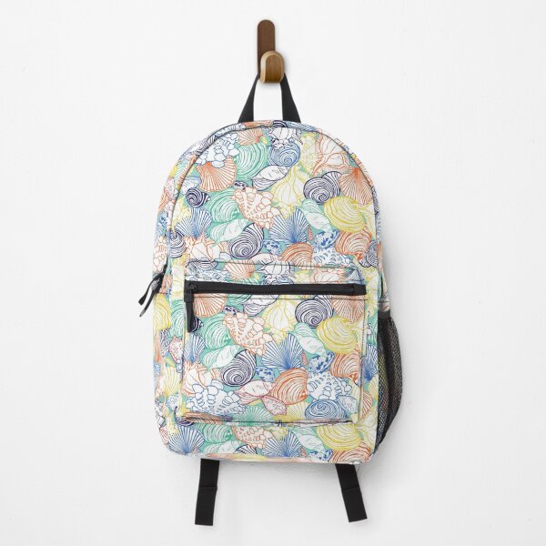 Item preview, Vector colorful tropical repeat pattern with variety of overlaping seashells.  designed and sold by jamiesoondesign.