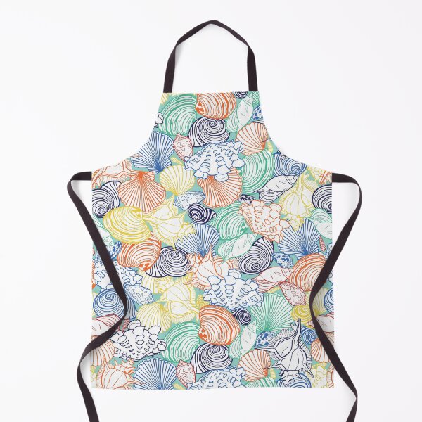 Item preview, Vector colorful tropical repeat pattern with variety of overlaping seashells.  designed and sold by jamiesoondesign.