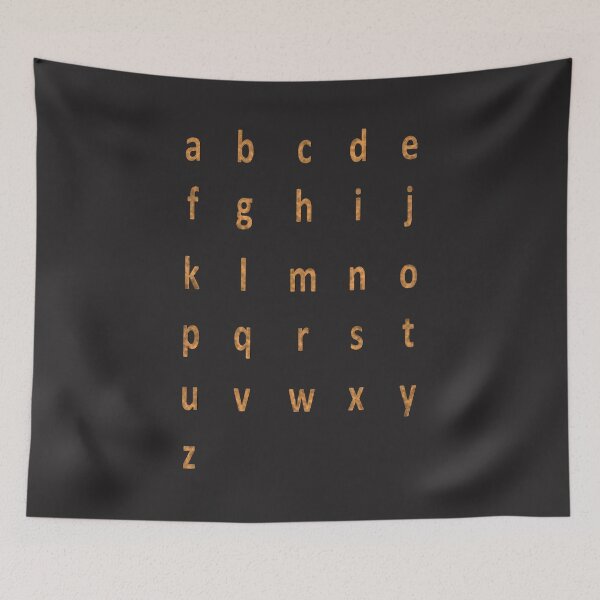 Item preview, complete alphabet - orange designed and sold by ZiphGames.