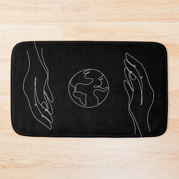 Item preview, Earth Between Hands One Line Drawing designed and sold by EaolaDesign.