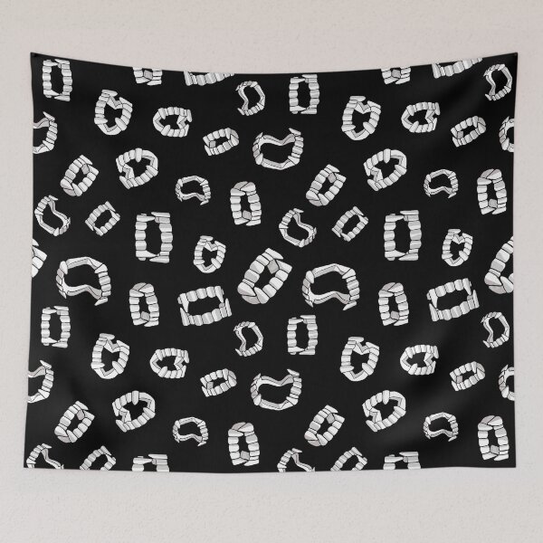 Item preview, Vampire Fangs on black designed and sold by Quick Brown Fox Canada.