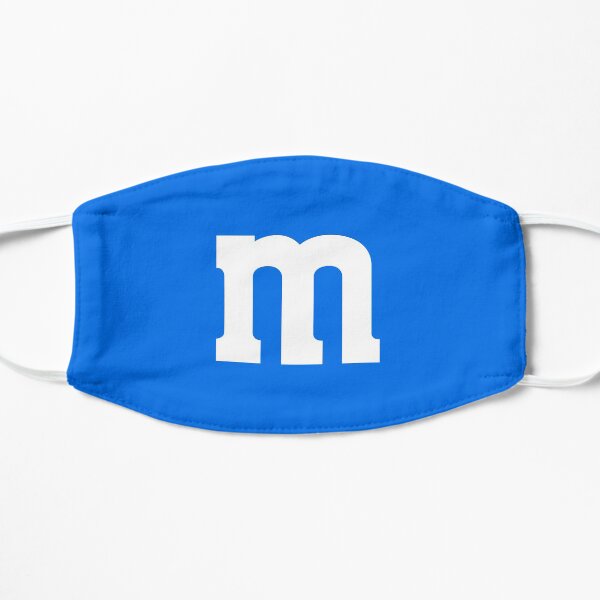 BEST SELLING M Candy Costume Blue Flat Mask