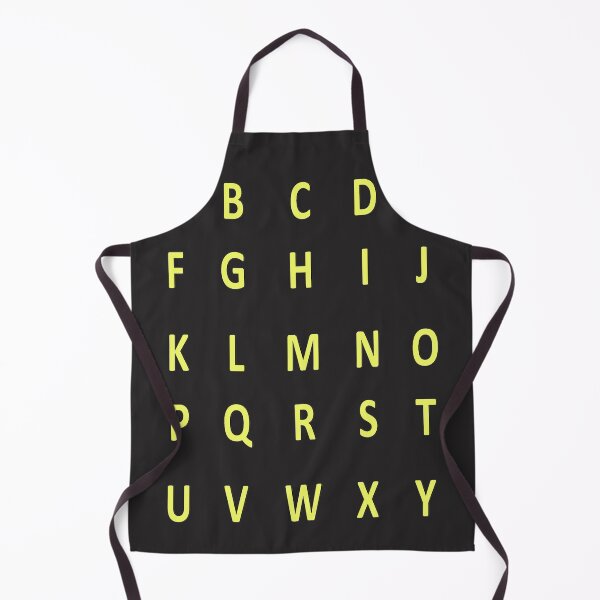 Artikelvorschau, komplettes Alphabet - gelb entworfen und verkauft von ZiphGames.