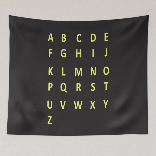 Artikelvorschau, komplettes Alphabet - gelb entworfen und verkauft von ZiphGames.