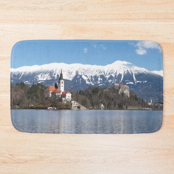 Item preview, Lake Bled in Winter designed and sold by Tjaša Rome.