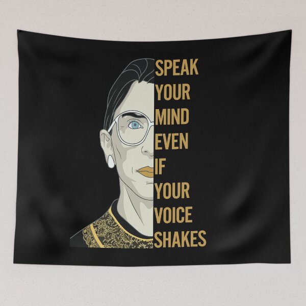 Item preview, Ruth Bader Speak Your Mind Even If Your Voice Shakes notorious rbg designed and sold by AmalGr.