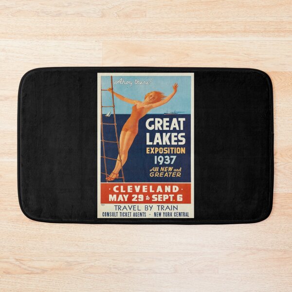 Item preview, 1937 Great Lakes exposition retro poster designed and sold by CorasPosters.