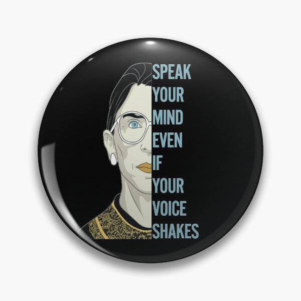 Item preview,  Ruth Bader Speak Your Mind Even If Your Voice Shakes notorious rbg designed and sold by AmalGr.