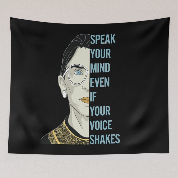 Item preview,  Ruth Bader Speak Your Mind Even If Your Voice Shakes notorious rbg designed and sold by AmalGr.