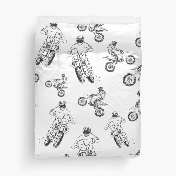Motocross Motrobikes Housse de couette