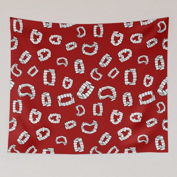Item preview, Vampire Fangs on red designed and sold by Quick Brown Fox Canada.