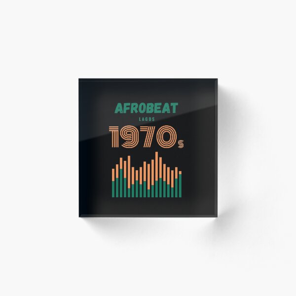 Afrobeat 1970s Acrylic Block