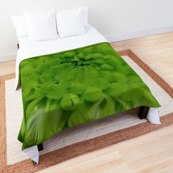 Fresh Green Bloom Comforter