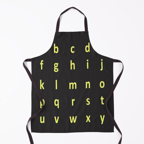 Artikelvorschau, komplettes Alphabet - gelb entworfen und verkauft von ZiphGames.