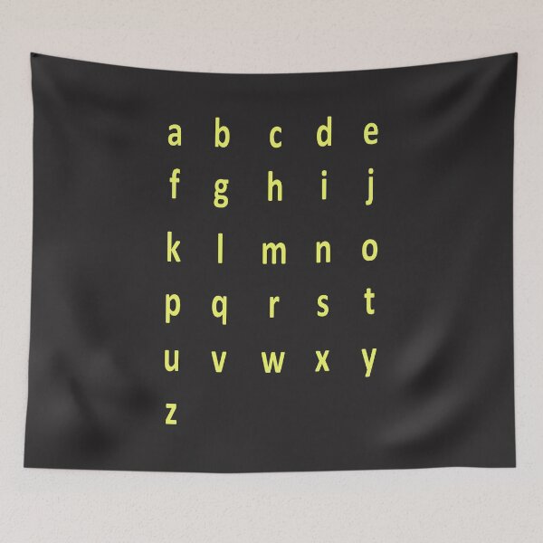 Artikelvorschau, komplettes Alphabet - gelb entworfen und verkauft von ZiphGames.