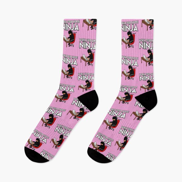 Item preview, Work from Home Ninja Black and White designed and sold by Teamworkdream.