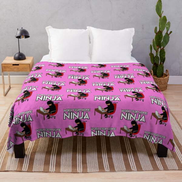 Item preview, Work from Home Ninja Black and White designed and sold by Teamworkdream.