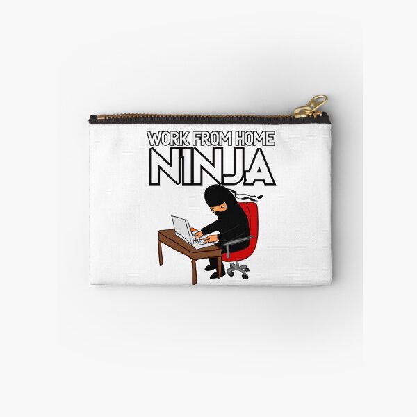 Item preview, Work from Home Ninja Black and White designed and sold by Teamworkdream.