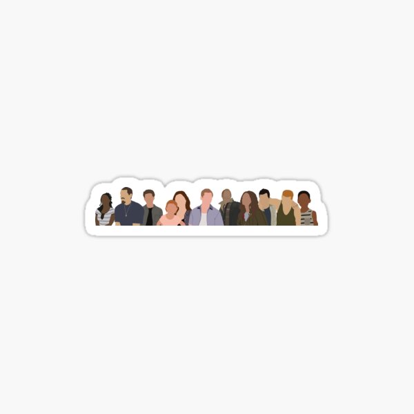 the gallaghers 2 + kev and V Sticker