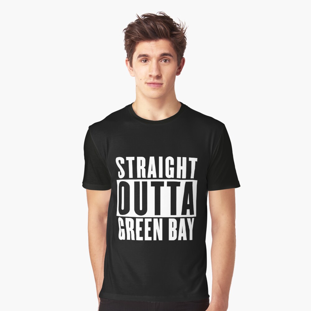 Straight Outta Green Bay T-Shirt Wisconsin Gift Shirt