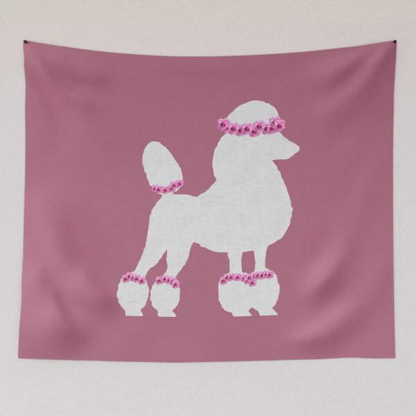Item preview, Poodle Pretty in Pink designed and sold by ThePoodleandCo.