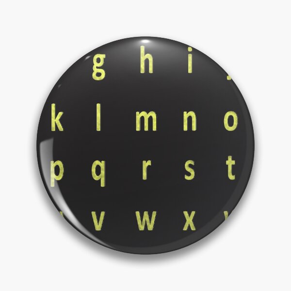 Item preview, complete alphabet - yellow suede designed and sold by ZiphGames.