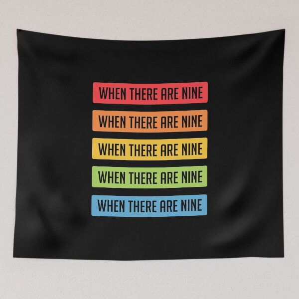 Item preview, When There Are Nine Quote RBG Rainbow Sticker Pack Notorious RBG designed and sold by Carla Perry.