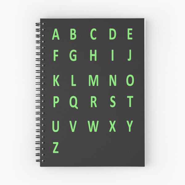 Item preview, complete alphabet - green designed and sold by ZiphGames.