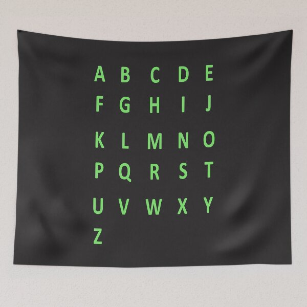 Artikelvorschau, komplettes Alphabet - grün entworfen und verkauft von ZiphGames.