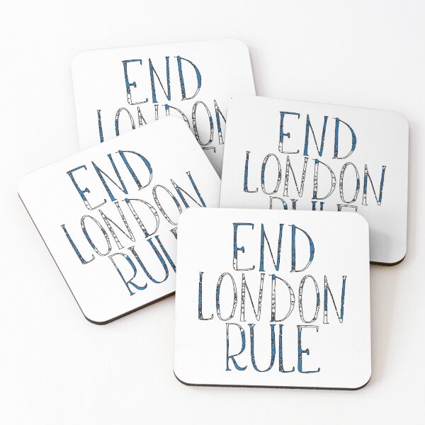 Item preview, END LONDON RULE, Scottish Independence Saltire Flag Text Slogan designed and sold by MacPean.