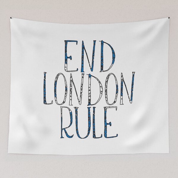 Item preview, END LONDON RULE, Scottish Independence Saltire Flag Text Slogan designed and sold by MacPean.