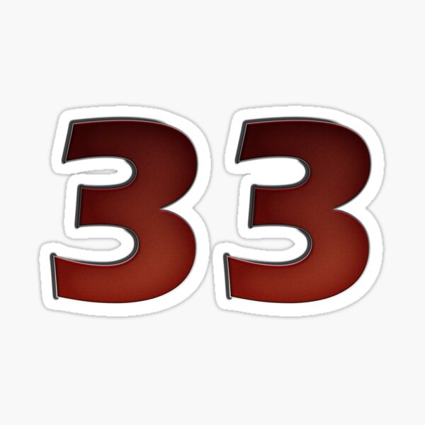 33 Sticker For Sale By Hiddenstar02 Redbubble