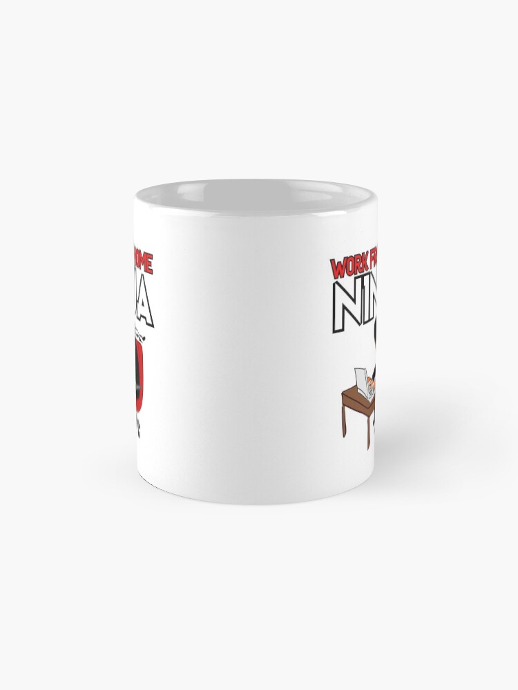Alternate view of Work from Home Ninja Red Mug