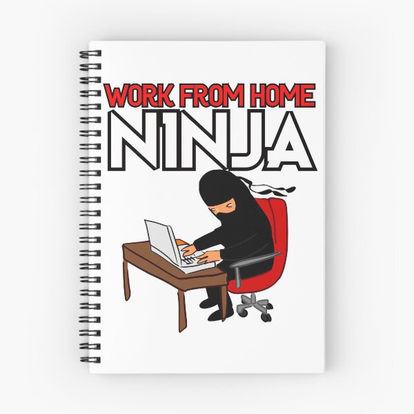 Item preview, Work from Home Ninja Red designed and sold by Teamworkdream.