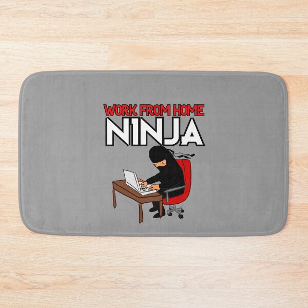 Item preview, Work from Home Ninja Red designed and sold by Teamworkdream.