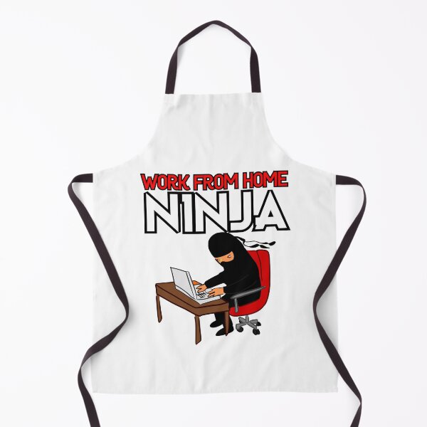 Item preview, Work from Home Ninja Red designed and sold by Teamworkdream.
