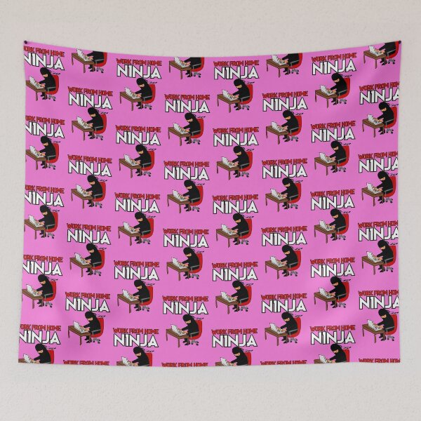 Item preview, Work from Home Ninja Red designed and sold by Teamworkdream.