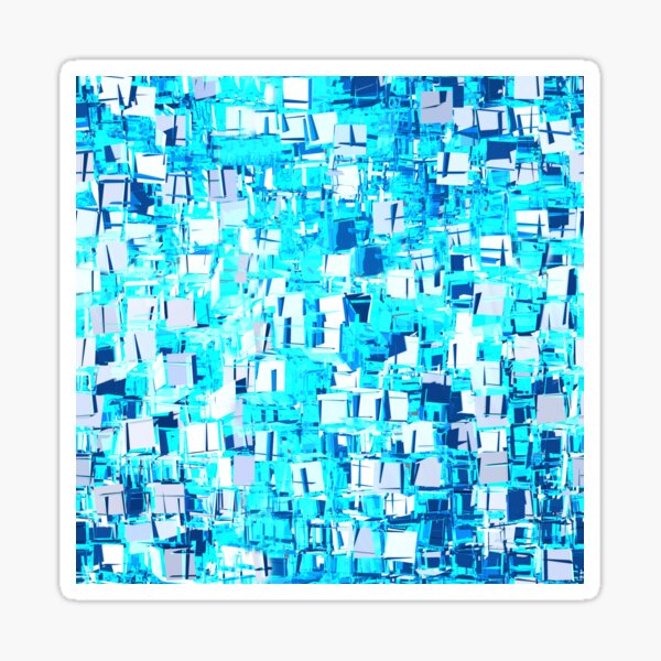 blue shiver Sticker