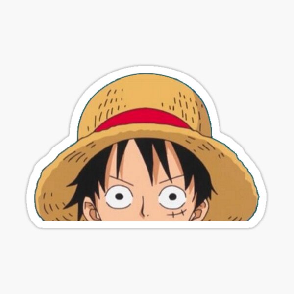Luffy Peeker Sticker