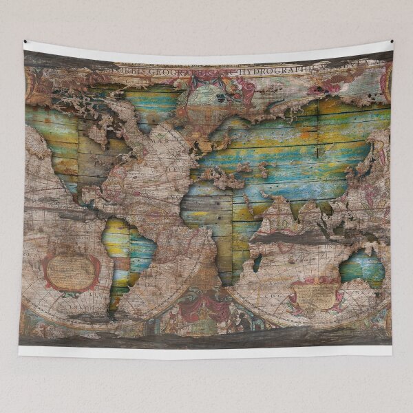 Item preview, Shabby Chic Old Map In The Clouds designed and sold by Diego Tirigall.