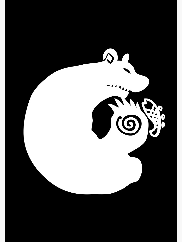 "The Seven Deadly Sins - The Grizzly Sin of Sloth (White)" Spiral