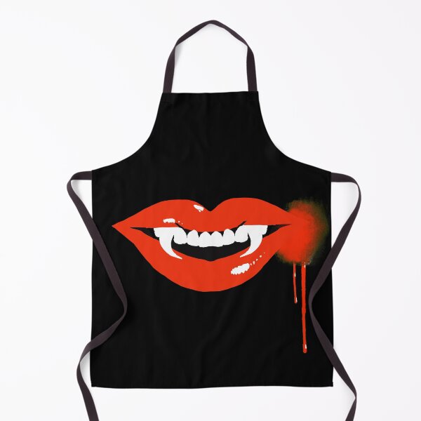 Item preview, Bloody red lips- Vampire Fangs with dripping blood designed and sold by Urvashi Patel.